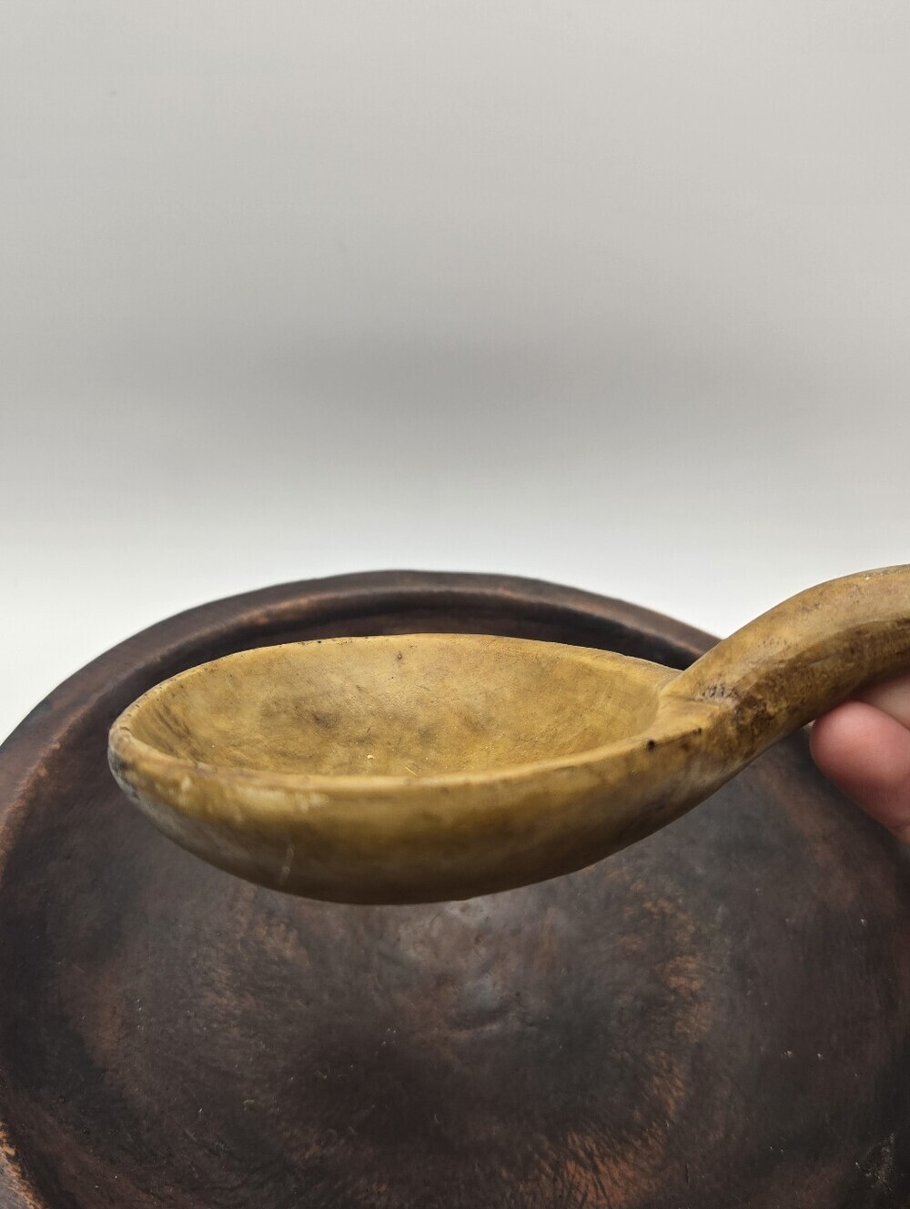 Resin Reproduction of an Early American Bowl And Kitchen Scoop - Picture 6 of 6